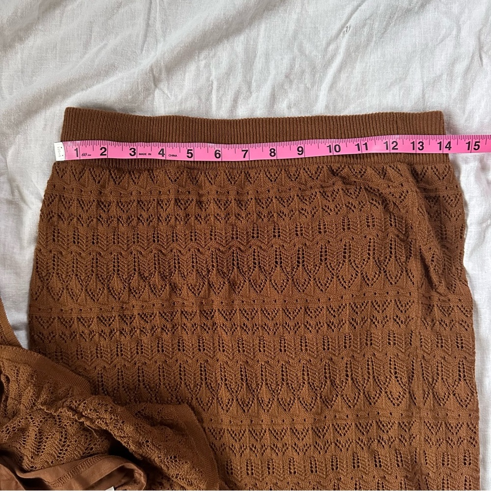 House of Harlow 1960 Brown Midi Skirt - Picture 7 of 13